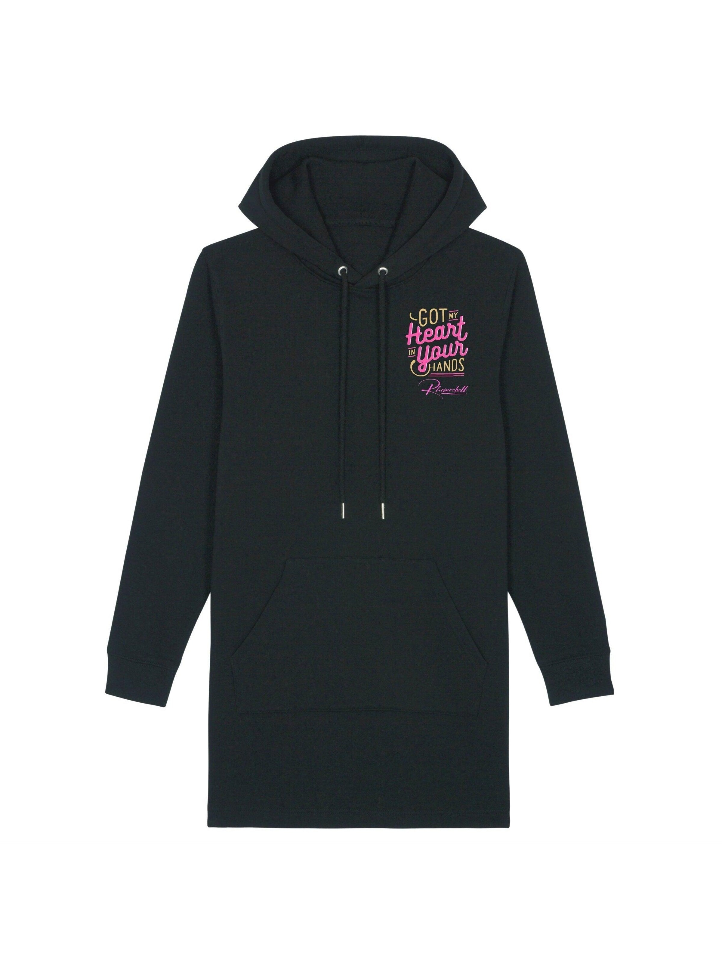 Rheinrebell Dress 'Hoodie Kleid' in Black