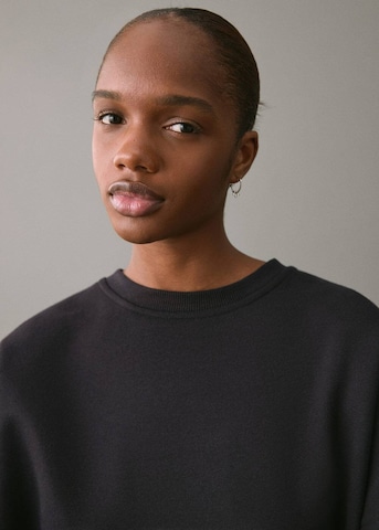 MANGO TEEN Sweatshirt 'Fringe' in Black