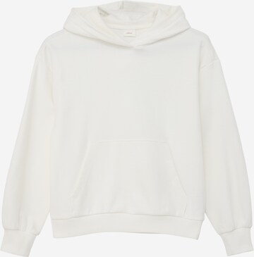 s.Oliver Sweatshirt in Weiß: predná strana