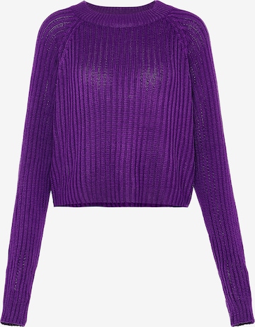 Pull-over Libbi en violet : devant