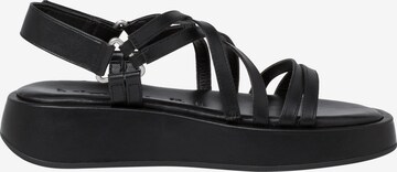 TAMARIS Sandal i svart