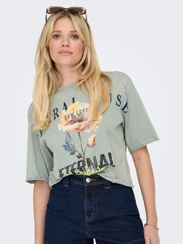 ONLY T-Shirt in Grün