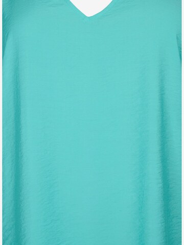 Zizzi Bluse 'Kam' in Blau