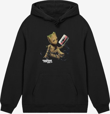 F4NT4STIC Sweatshirt 'Marvel Guardians Of The Galaxy Vol2 Groot Tape' in Schwarz: Vorderseite