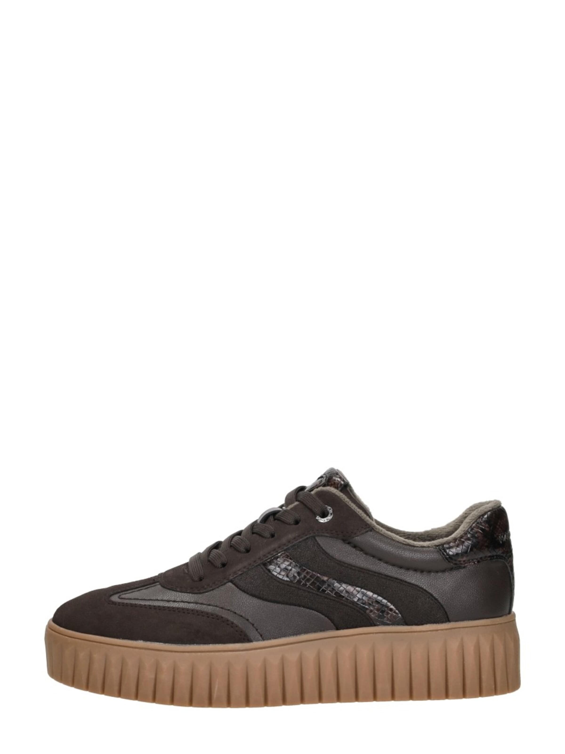 MARCO TOZZI Sneakers laag 'Sneakers Laag' in Bruin: voorkant