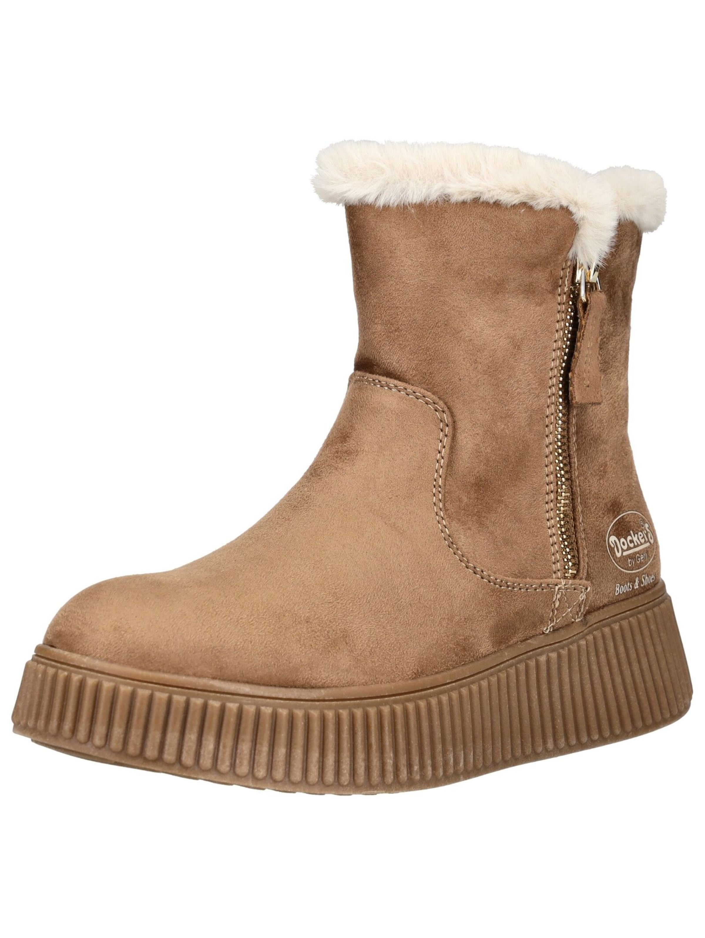 Dockers by Gerli Enkellaarsjes in Beige: voorkant