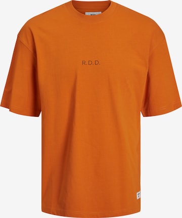 T-Shirt 'Calvin' R.D.D. ROYAL DENIM DIVISION en orange : devant