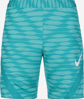 NIKE Workout Pants in Blue: front