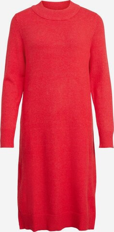 Robes en maille 'VIRIL' VILA en rouge : devant