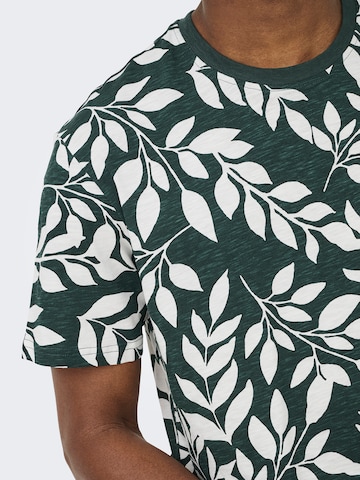 žalia Only & Sons Marškinėliai 'ONSPERRY'