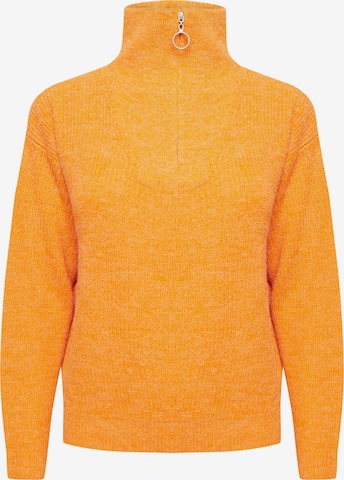 ICHI Sweater 'NOVO' in Orange: front