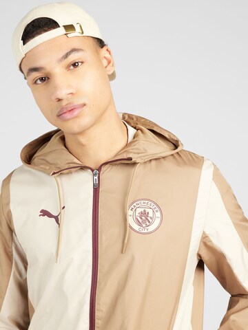 PUMA Training jacket 'Manchester City Pre-Match' in Beige