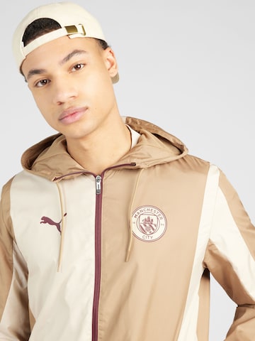 PUMA Trainingsjacke 'Manchester City Pre-Match' in Beige