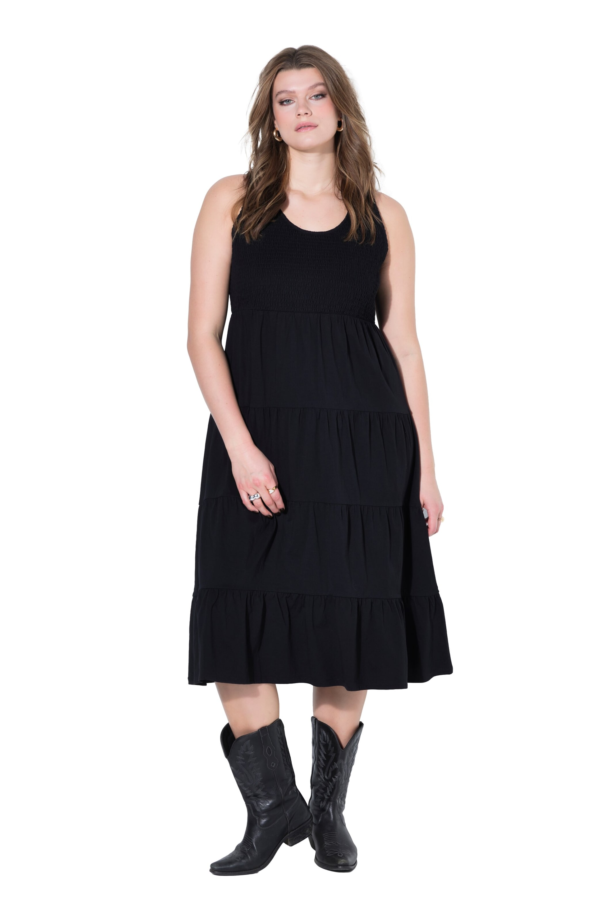 Studio Untold Jurk in Zwart: voorkant