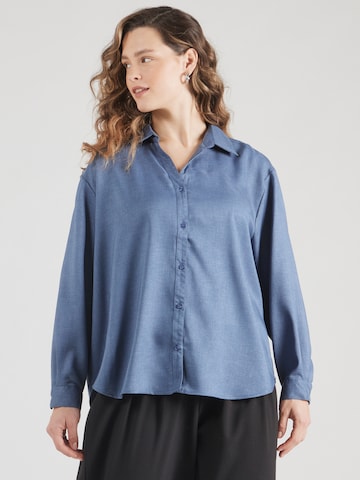 Camicia da donna 'CARHassy' di ONLY Carmakoma in blu: frontale