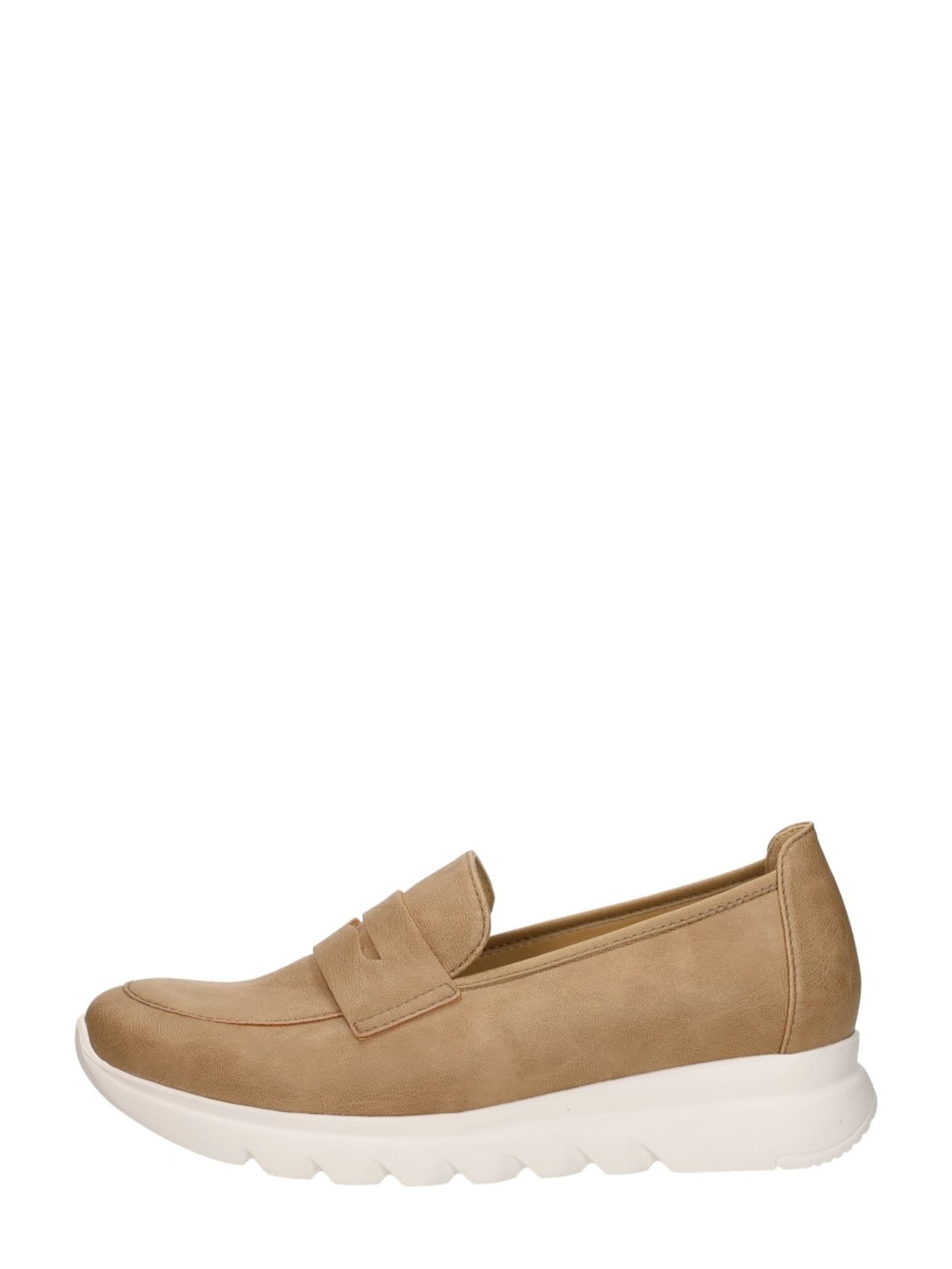 Wolky Instappers 'Snoafer F2F' in Beige: voorkant