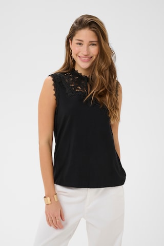 Cream Blouse 'CRSuny' in Zwart: voorkant