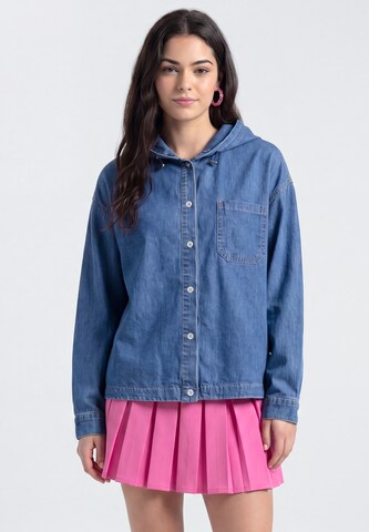 MYMO Between-Season Jacket in Blue: front