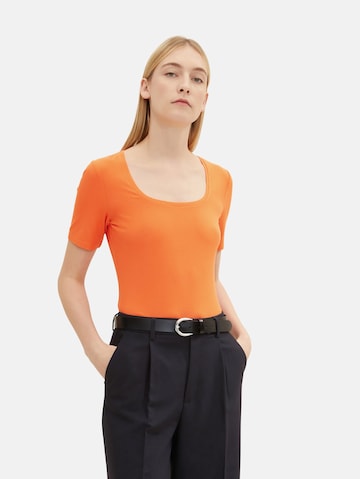 TOM TAILOR T-Shirt in Orange: predná strana