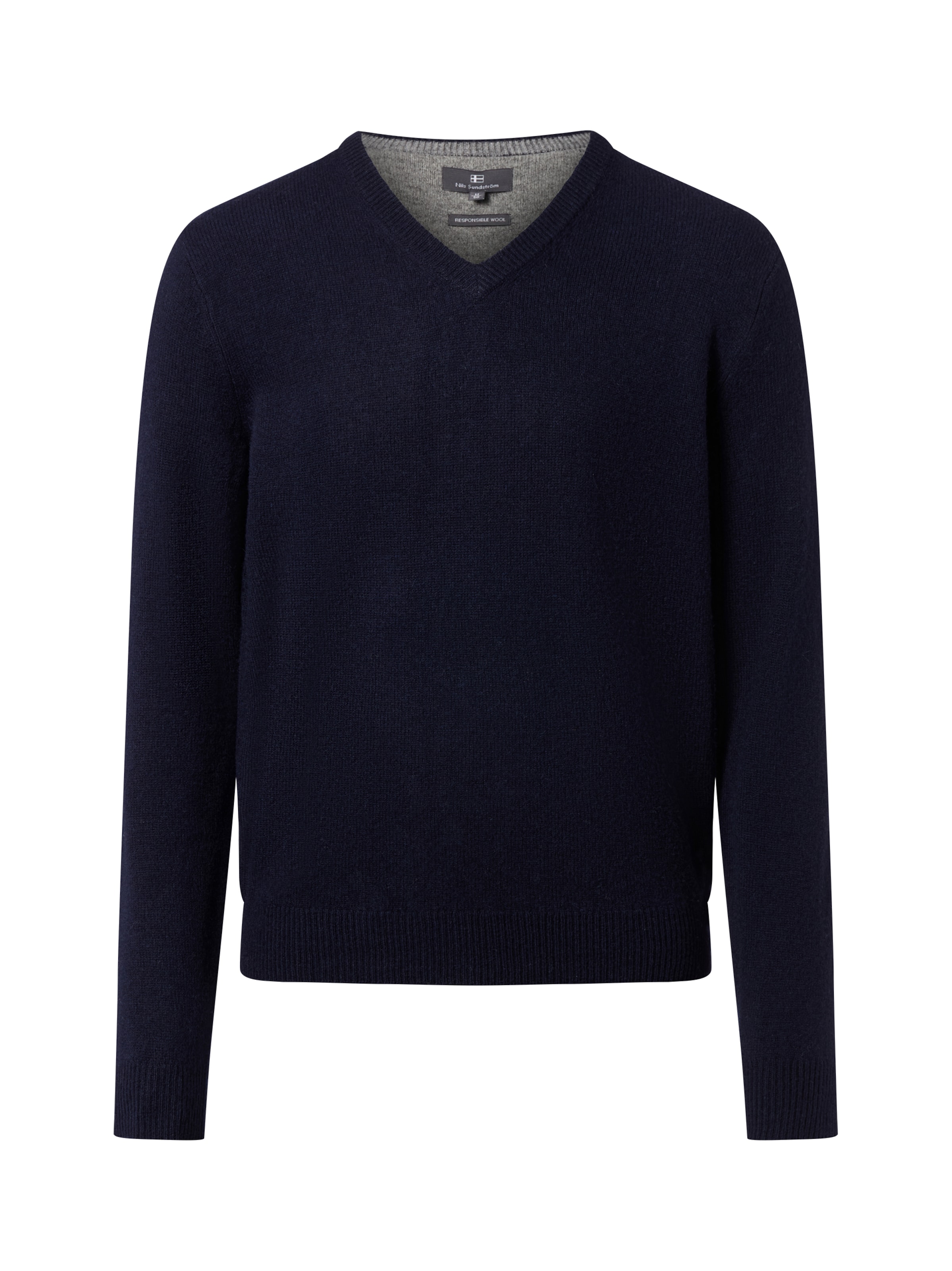 Andrew James Pullover in Blau: Vorderseite