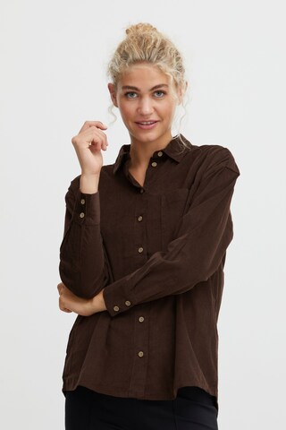 b.young Blouse 'DINIA' in Brown: front