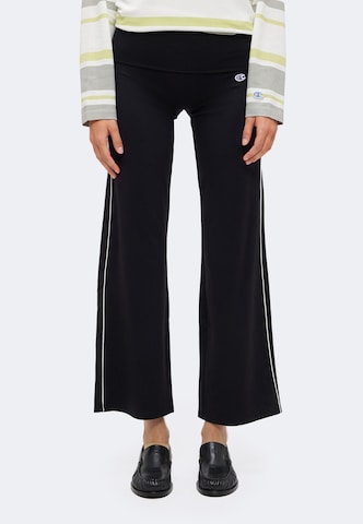 Champion - Acampanado Pantalón en negro: frente