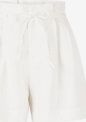 Loosefit Pantaloni con pieghe di Rich & Royal in bianco: frontale