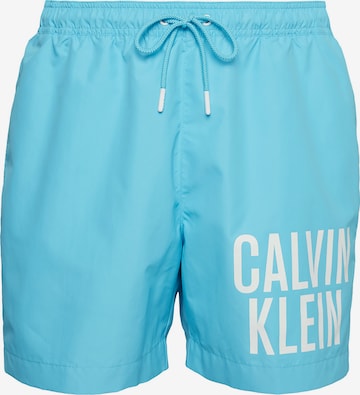 Calvin Klein Swimwear Ujumispüksid, värv sinine: eest vaates