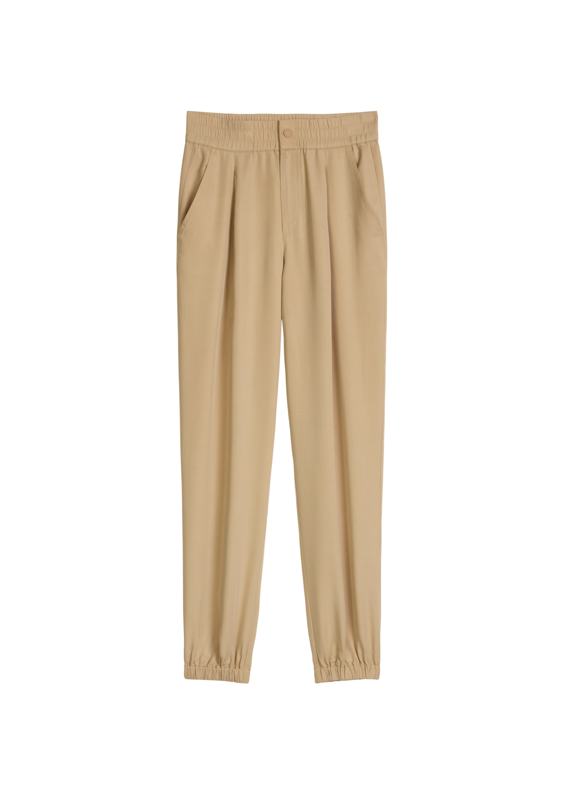 Marc O'Polo DENIM Pleat-front trousers in Beige: front