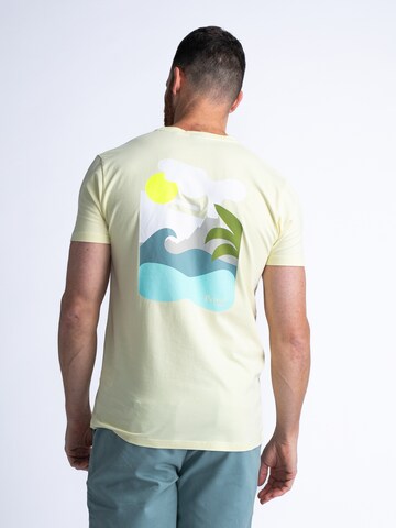 T-Shirt 'Tropicale' Petrol Industries en jaune : devant