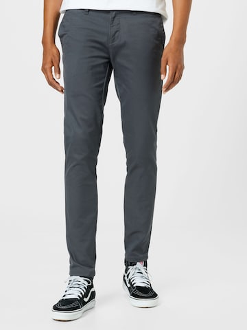 Carhartt WIP Slimfit Jeans 'Sid' in Grijs: voorkant