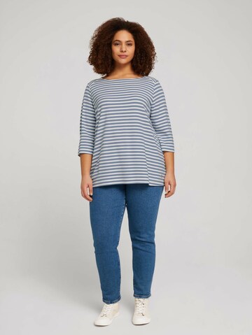 Sweat-shirt Tom Tailor Women + en bleu