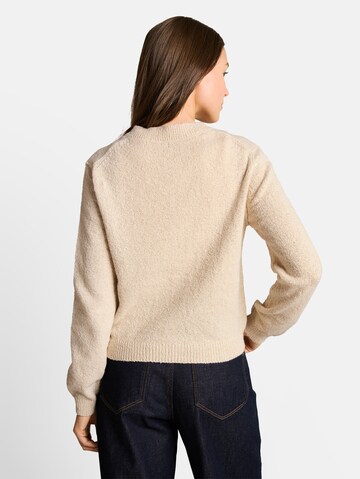TOM TAILOR Gebreid vest in Beige