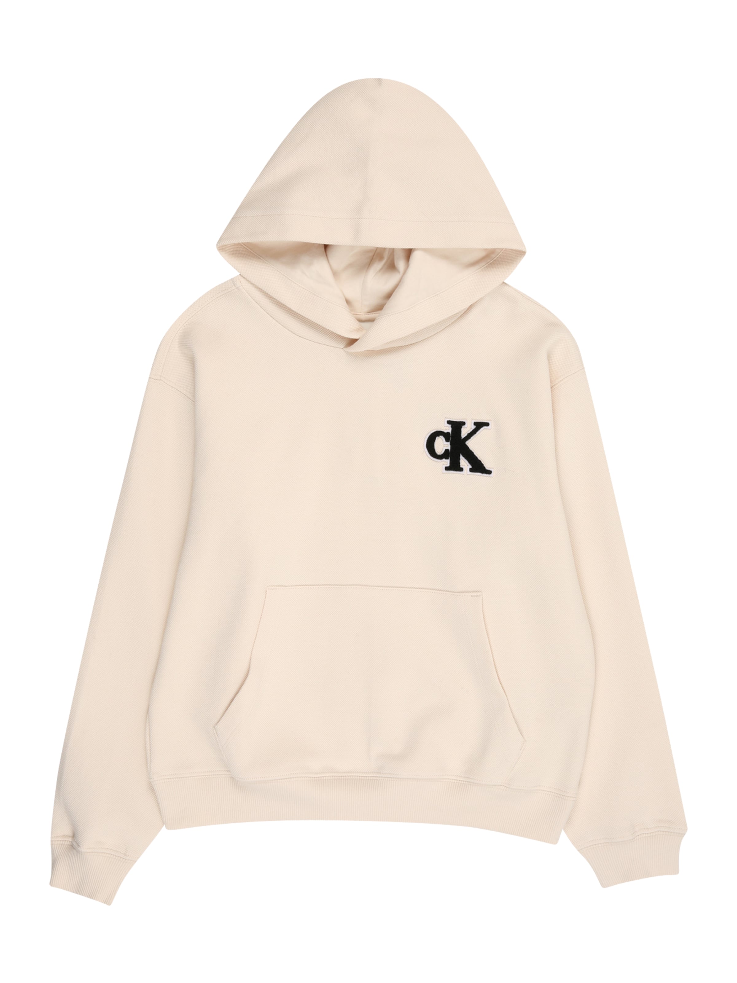 bēšs Calvin Klein Jeans Sportisks džemperis: no priekšpuses