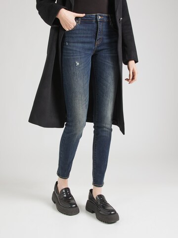 Slimfit Jeans de la ARMANI EXCHANGE pe albastru: față