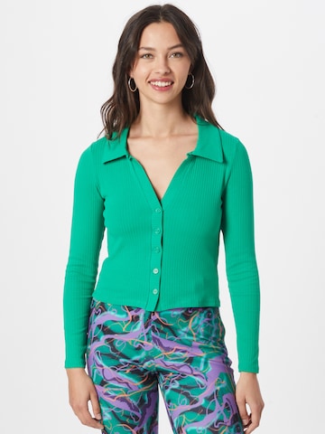 Cardigan Monki en vert : devant