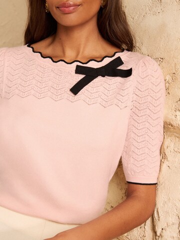 love & roses Pullover in Pink