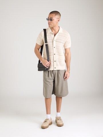 Jack & Jones Premium Πλεκτή ζακέτα 'JPRBluhamilton' σε μπεζ