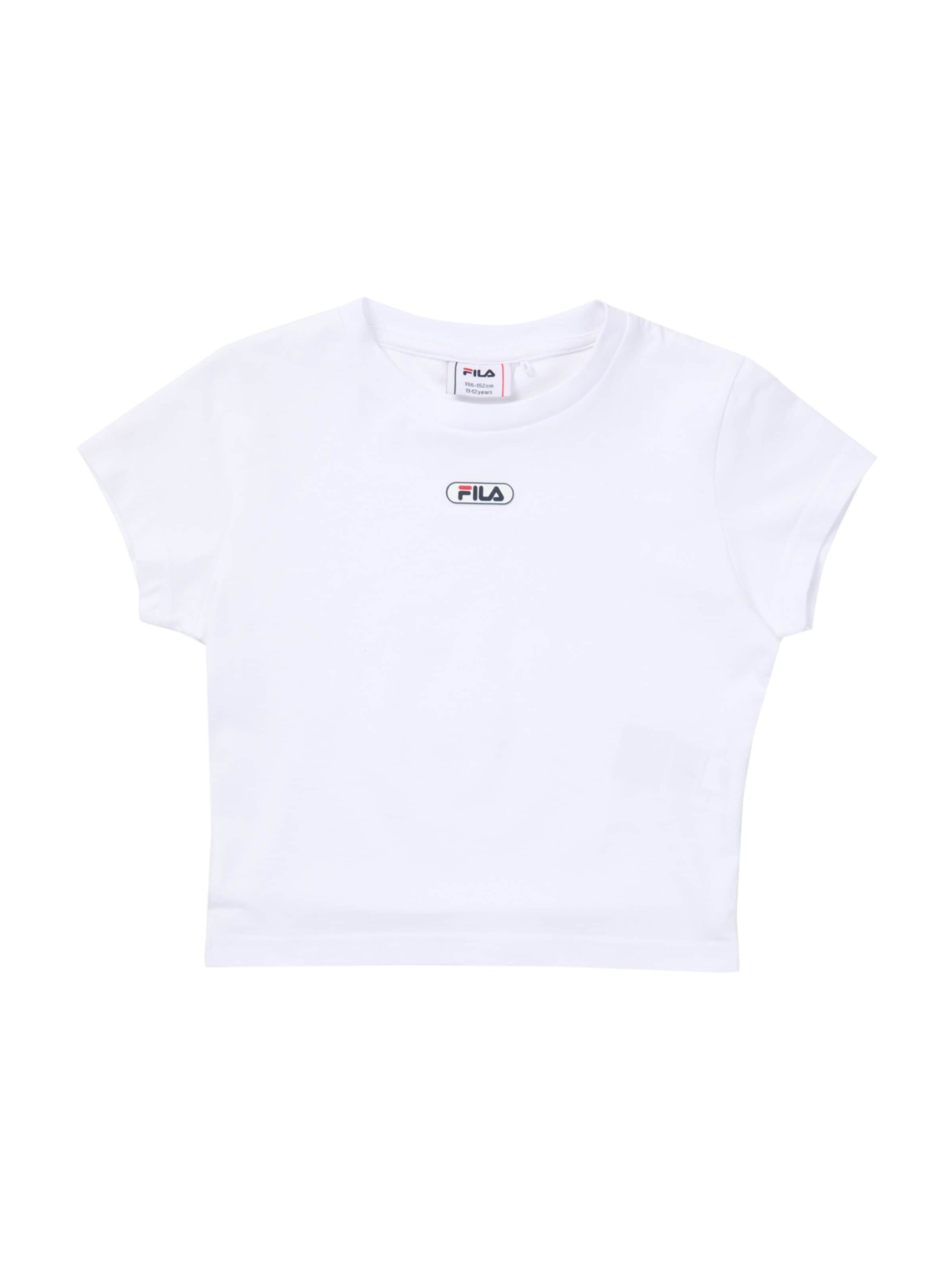 FILA Shirt 'CERANOVA cropped logo t-shirt' in Wit: voorkant