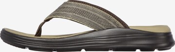 SKECHERS T-Bar Sandals 'Sargo Point Vista' in Brown: front