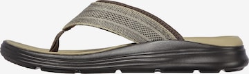 SKECHERS T-Bar Sandals 'Sargo Point Vista' in Brown: front