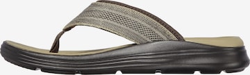 SKECHERS Zehentrenner 'Sargo Point Vista' in Braun: predná strana