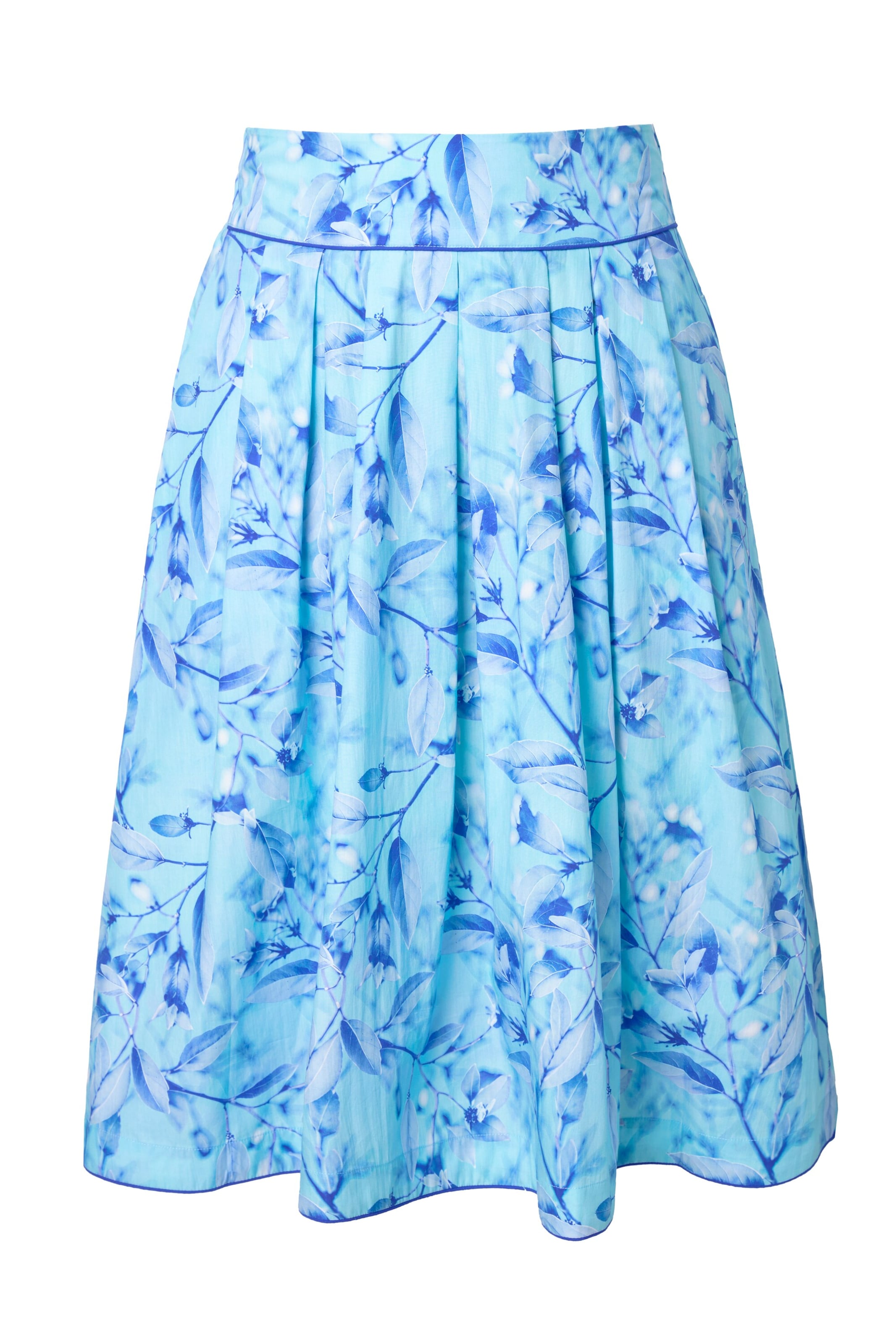 Ulla Popken Rok in Blauw: voorkant