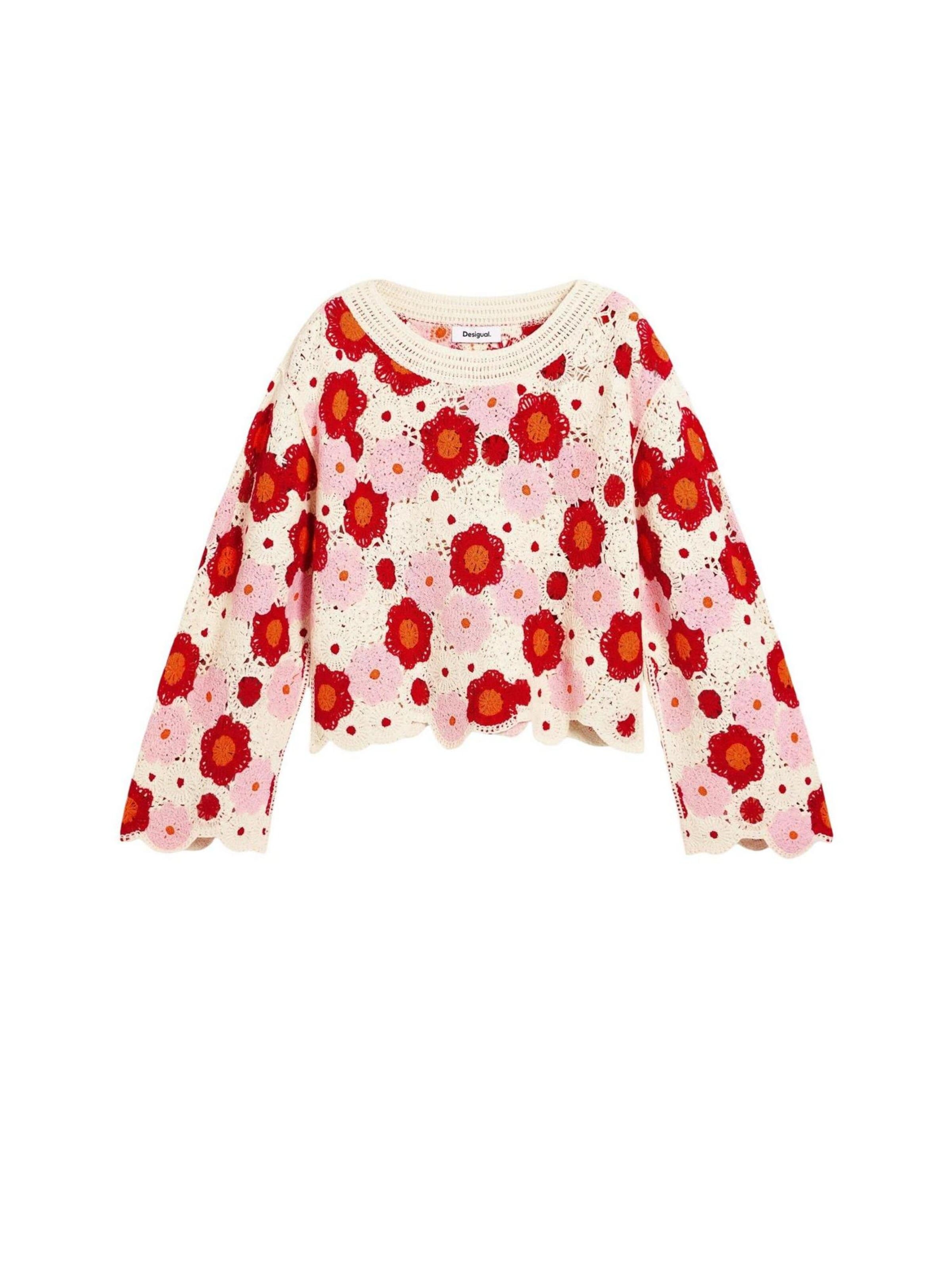 Pull-over 'JERS_NORUEGA 26SWJF38' Desigual en beige : devant