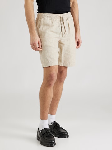 Regular Pantalon 'Wallis' INDICODE JEANS en marron : devant