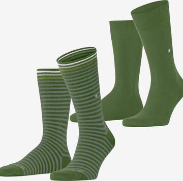 BURLINGTON Socks 'Everyday Stripe 2-Pack' in Green: front