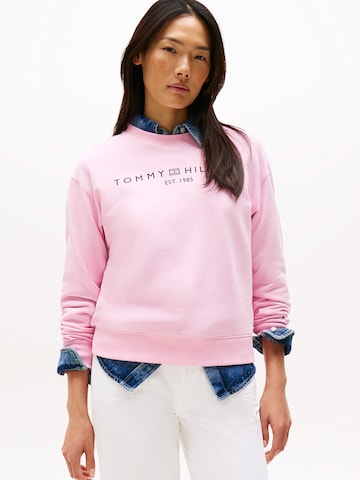 Sweat-shirt TOMMY HILFIGER en rose : devant