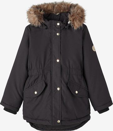 Veste d’hiver 'Marlin' NAME IT en noir : devant