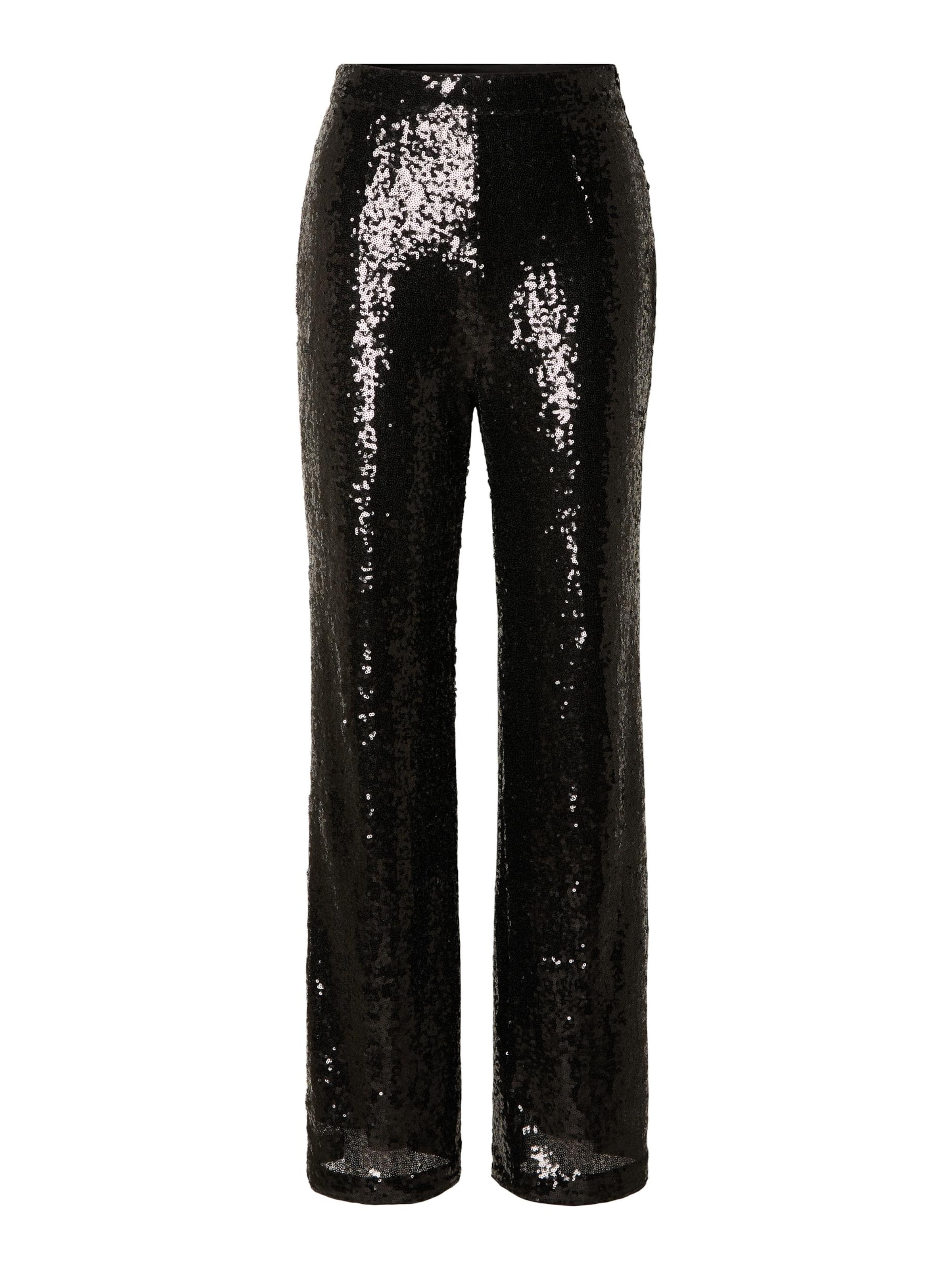 SELECTED Regular Pants 'ALAIA' in Black: front
