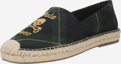 Polo Ralph Lauren Espadrilles 'CEVIO' en bleu nuit / jaune / vert, Vue avec produit